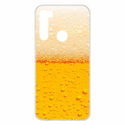 Чехол для Xiaomi Redmi Note 8 A man with a mermaid swims in beer - PrintSalon