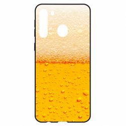 Чехол для Samsung A21 A man with a mermaid swims in beer