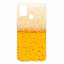 Чехол для Samsung M31 A man with a mermaid swims in beer - PrintSalon