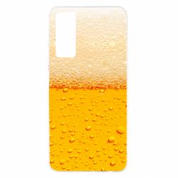 Чехол для Huawei P Smart 2021 A man with a mermaid swims in beer - PrintSalon