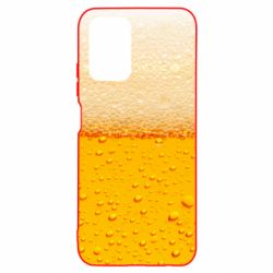 Чехол для Xiaomi Redmi Note 10 A man with a mermaid swims in beer - PrintSalon