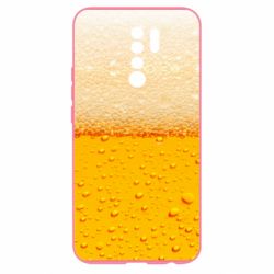 Чехол для Xiaomi Redmi 9 A man with a mermaid swims in beer - PrintSalon