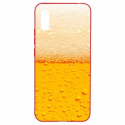 Чехол для Xiaomi Redmi 9a A man with a mermaid swims in beer