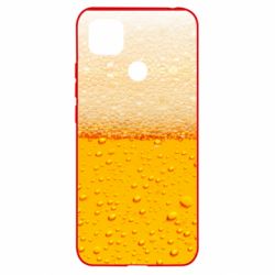 Чехол для Xiaomi Redmi 9c A man with a mermaid swims in beer