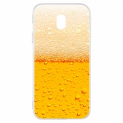Чехол для Samsung J3 2017 A man with a mermaid swims in beer - PrintSalon