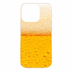 Чехол для iPhone 14 Pro A man with a mermaid swims in beer - PrintSalon