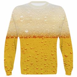 3D свитшот A man with a mermaid swims in beer - PrintSalon