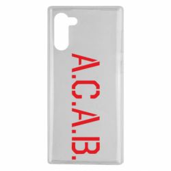 Чохол для Samsung Note 10 A.C.A.B. - PrintSalon