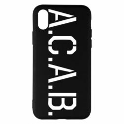 Чохол для iPhone X/Xs A.C.A.B. - PrintSalon