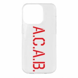Чохол для iPhone 14 Pro A.C.A.B. - PrintSalon
