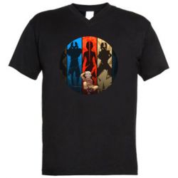 Мужская футболка с V-образным вырезом Aang Art-PrintSalon Мужская футболка с V-образным вырезом Aang Art