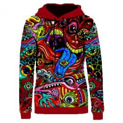 Жіноче 3D худі Abstraction of art