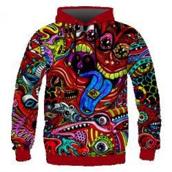 Чоловіче 3D худі Abstraction of art