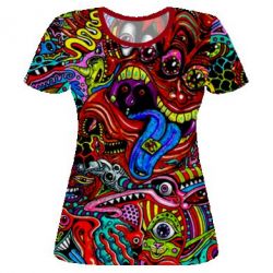 Жіноча 3D футболка Abstraction of art - PrintSalon