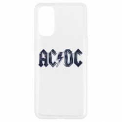 Чехол для Oppo Reno 4 AC/DC Logo - PrintSalon
