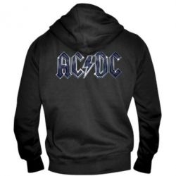 Мужское худи на молнии AC/DC Logo - PrintSalon