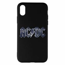 Чехол для iPhone X/Xs AC/DC Logo - PrintSalon
