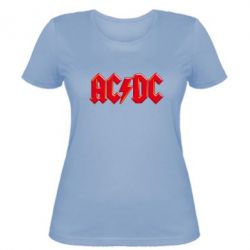 Женская футболка AC/DC Red Logo - PrintSalon