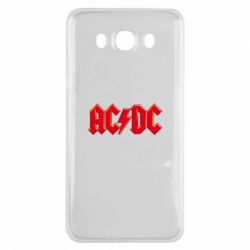 Чехол для Samsung J7 2016 AC/DC Red Logo - PrintSalon