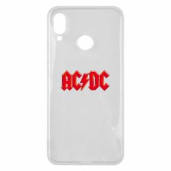 Чехол для Huawei P Smart Plus 2018 AC/DC Red Logo - PrintSalon