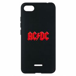 Чехол для Xiaomi Redmi 6A AC/DC Red Logo - PrintSalon