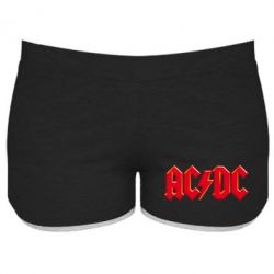 Женские шорты AC/DC Red Logo - PrintSalon
