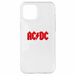 Чехол для iPhone 12 Pro Max AC/DC Red Logo - PrintSalon