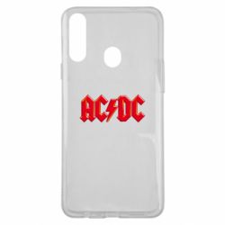 Чехол для Samsung A20s AC/DC Red Logo - PrintSalon