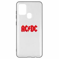 Чехол для Samsung A21s AC/DC Red Logo - PrintSalon
