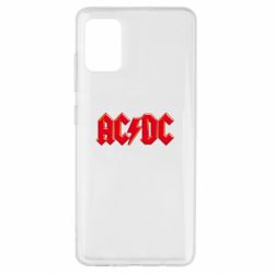 Чехол для Samsung A51 AC/DC Red Logo - PrintSalon