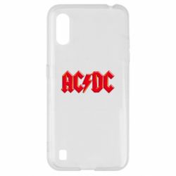 Чехол для Samsung A01/M01 AC/DC Red Logo - PrintSalon