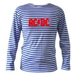 Тельняшка с длинным рукавом AC/DC Red Logo - PrintSalon