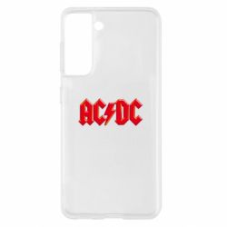 Чехол для Samsung S21 AC/DC Red Logo