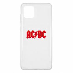 Чехол для Samsung Note 10 Lite AC/DC Red Logo - PrintSalon