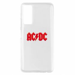 Чехол для Huawei P Smart 2021 AC/DC Red Logo - PrintSalon
