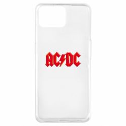 Чехол для Oppo A73 AC/DC Red Logo - PrintSalon
