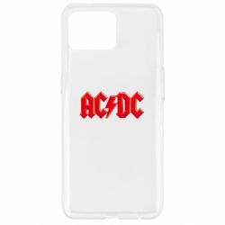Чехол для Oppo Reno 4 Lite AC/DC Red Logo - PrintSalon
