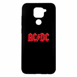 Чехол для Xiaomi Redmi Note 9/Redmi 10X AC/DC Red Logo - PrintSalon
