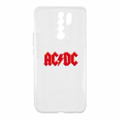 Чехол для Xiaomi Redmi 9 AC/DC Red Logo - PrintSalon