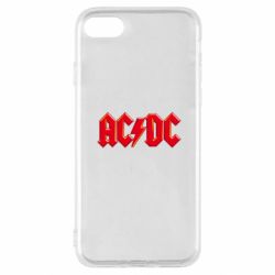 Чехол для iPhone SE 2022 AC/DC Red Logo - PrintSalon