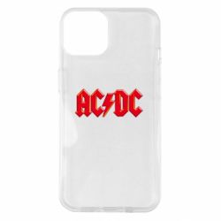 Чехол для iPhone 14 AC/DC Red Logo - PrintSalon