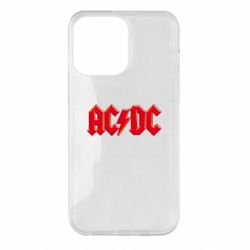 Чехол для iPhone 14 Pro Max AC/DC Red Logo - PrintSalon