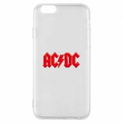 Чехол для iPhone 6/6S AC/DC Red Logo - PrintSalon