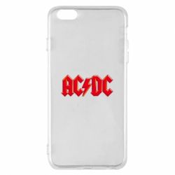 Чехол для iPhone 6 Plus/6S Plus AC/DC Red Logo - PrintSalon