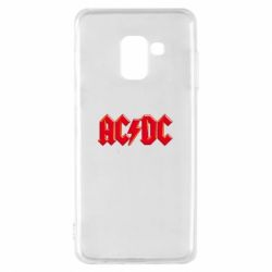 Чехол для Samsung A8 2018 AC/DC Red Logo - PrintSalon