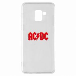 Чехол для Samsung A8+ 2018 AC/DC Red Logo - PrintSalon