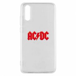 Чехол для Huawei P20 AC/DC Red Logo - PrintSalon