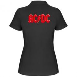 Женское поло AC/DC Red Logo - PrintSalon