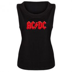 Женская майка AC/DC Red Logo - PrintSalon