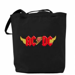 Эко-сумка AC/DC с крыльями - PrintSalon
